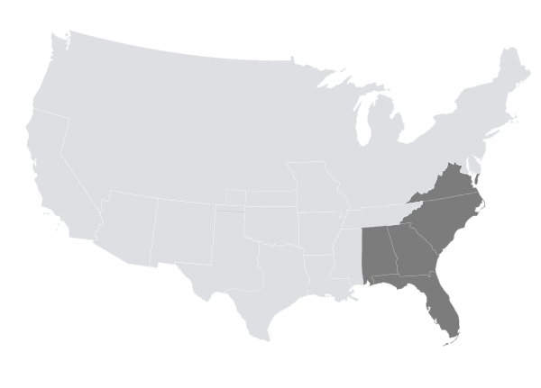PhytoGen cottonseed southeast zone map